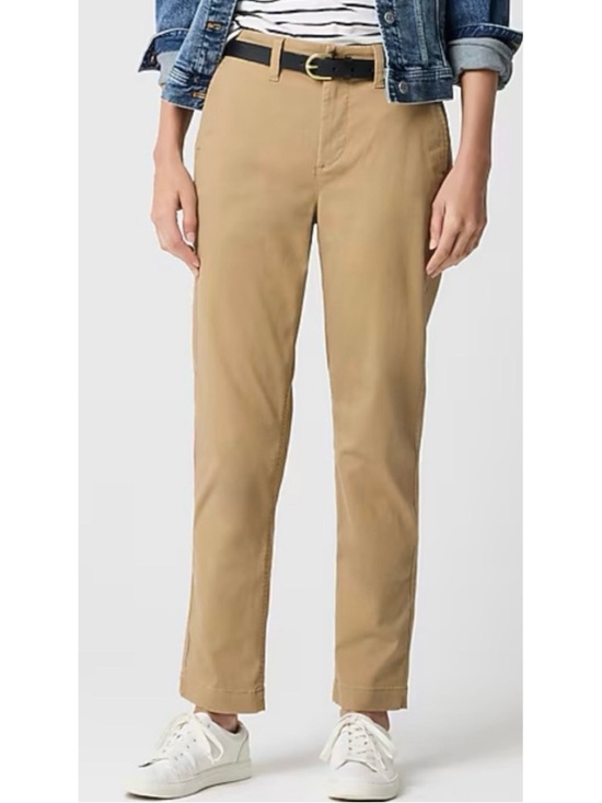 J. Crew Pants - New J. Crew High-Rise Girlfriend Chino Pants in Khaki color Size 34X32
